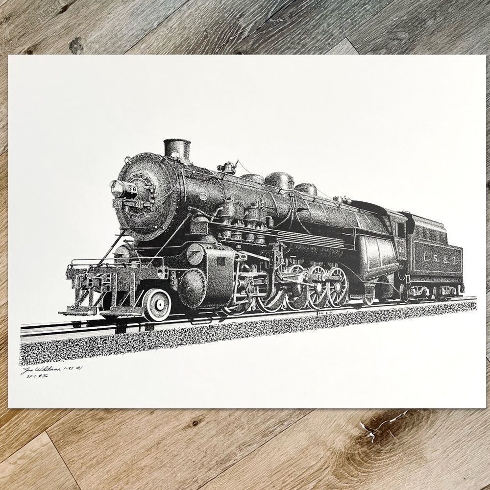 Lake Superior & Ishpeming Railroad 36 Train Prints